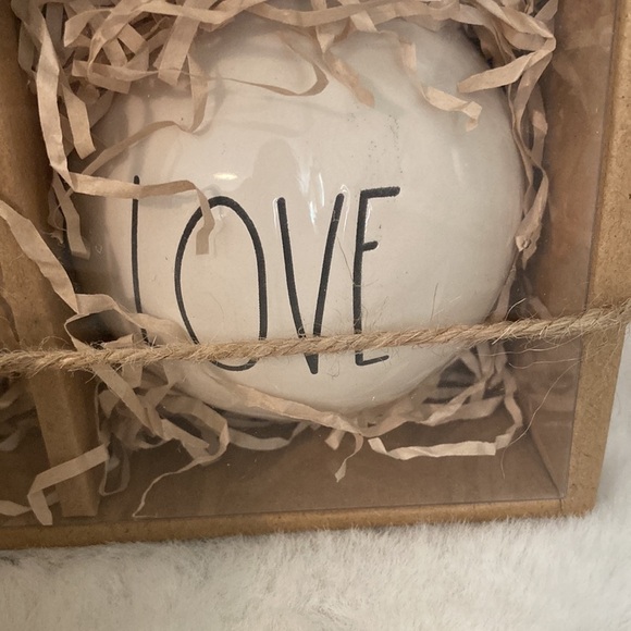 Rae Dunn Joy Peace Love Ceramic Ornaments - Picture 4 of 7